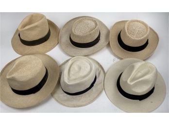 6 Vintage Panama And Panama Style Hats - Fedora Etc