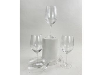 Four Williams Sonoma Stemmed Red Wine Glasses, New In Box