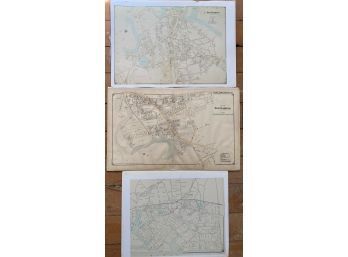 Three Maps Of Sag Harbor And Bridgehampton -
