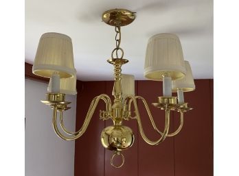 2nd 5 Light Candelabra Brass Chandelier Or Ceiling Pendant