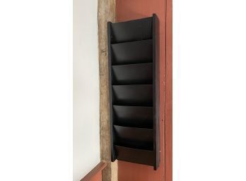 Black Wall Mounted / Hanging File Or Letter Organizer