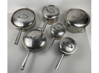 6 Cuisinart Stainless Steel Pots And Pans