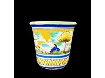 Spanish Cup With Hand Painted Scene