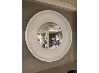 51' Round Plaster Wall Mirror
