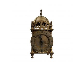 8 Day Brass Small Mantel Clock