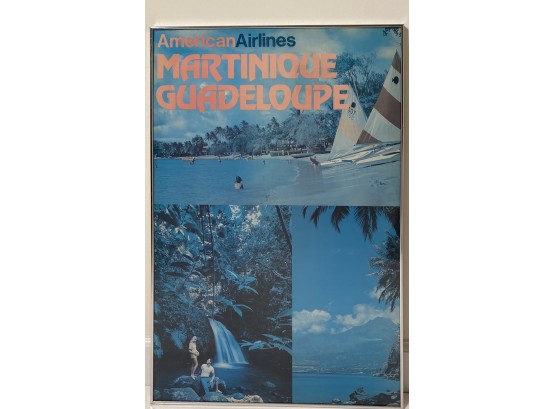Martinique Guadelupe, American Airlines Vintage Framed Travel Poster