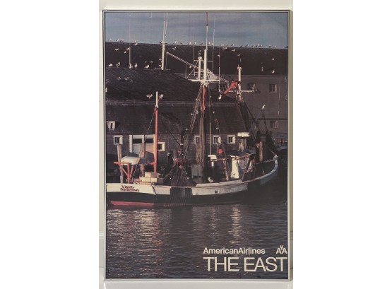The East, American Airlines Vintage Framed Travel Poster