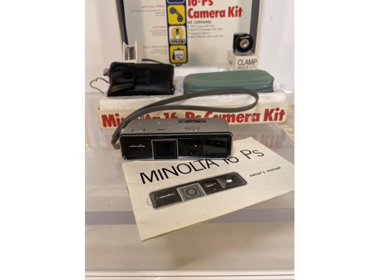 Unused, In Box, Minolta 16 MM Camera Kit, 16-Ps