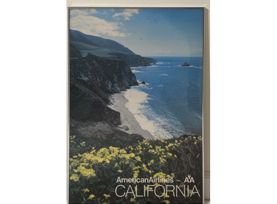 California, American Airlines Vintage Framed Travel Poster