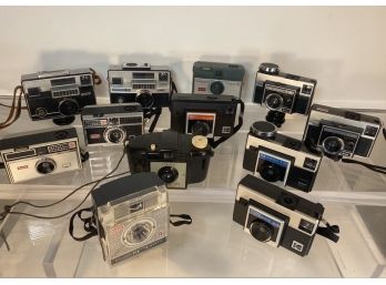Lot Of Assorted Vintage Kodak Cameras, Instamatic And Brownie