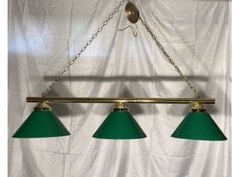 Green Cone Pendant Billiards Style Lamp