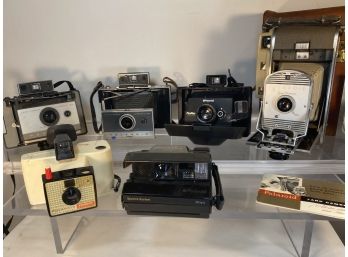 Assorted Lot Of Polariod Cameras