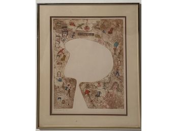 Signed And Numbered Etching By Muriel Kramer