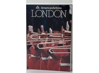 London, American Airlines Vintage Framed Travel Poster