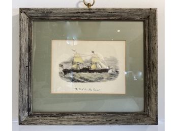 Framed American Steam Ship Print