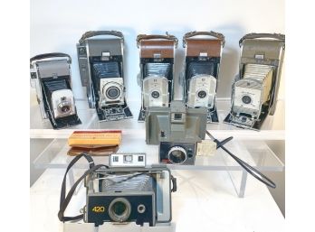 Assorted Lot Of Polaroid Land Cameras