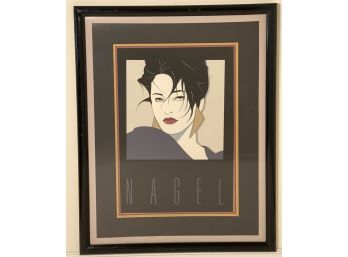Framed And Matted 1984 Mirage Editions Dumas Palm Springs Life Serigraph By Patrick Nagel