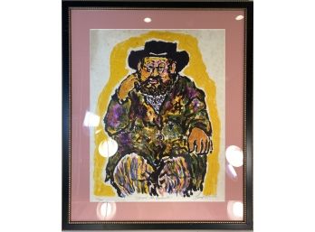 Signed Limited Edition Lithograph, 'abram The Bookseller'