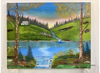 Double Sided Oil On Canvas, Landscapes