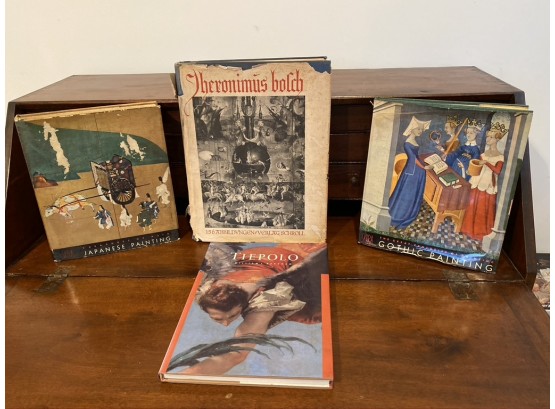 Four Vintage Reference / Coffee Table Books On Art, Library Books,