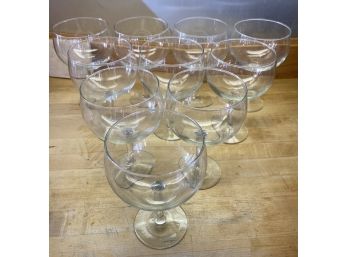 10 Large Glass Wine Glasses