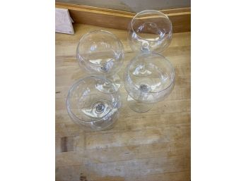 Four Large Red Wine Glasses