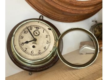Antique Barkers Kensington Nautical Clock