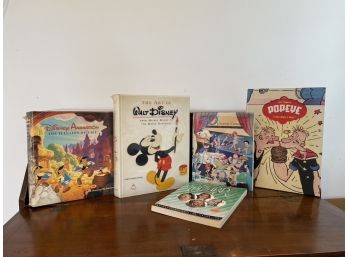 Selection Of Reference Books, Walt Disney, Cartoons, Popeye And The Wizard Of Oz