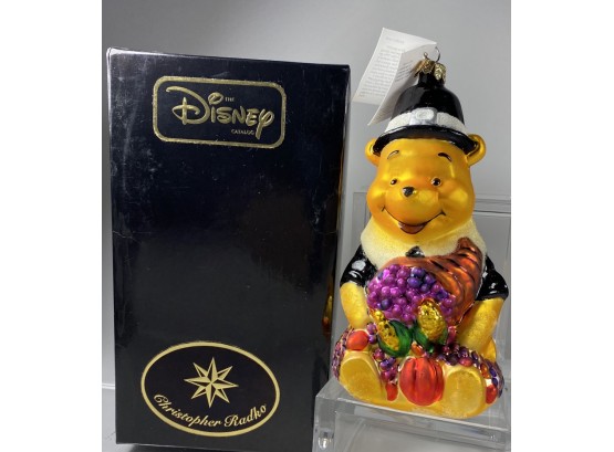 2nd - Christopher Radko Winnie The Pooh At Thanksgiving Ornament New In Box