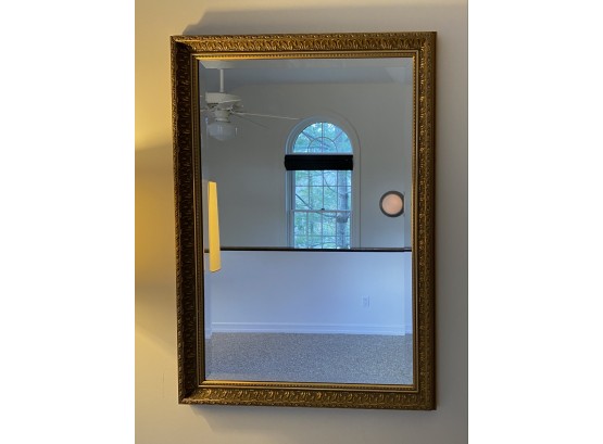 EQ - Beveled Edge Hanging Mirror With Gold Frame
