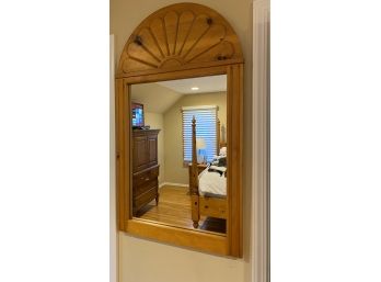 W - Arch Top Wood Wall Mirror From Rum Runner