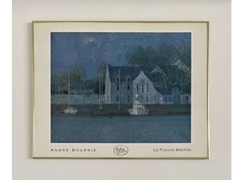 EQ - Framed Print Of A Painting By Andre Bourrie 'Le Fleuve Breton'