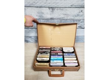 Leather 8-Track Suitcase