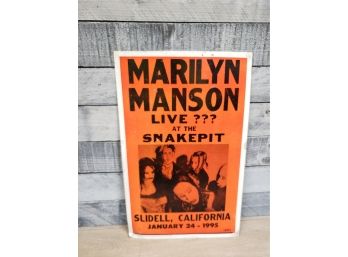 Marilyn Manson Live Sign 1995