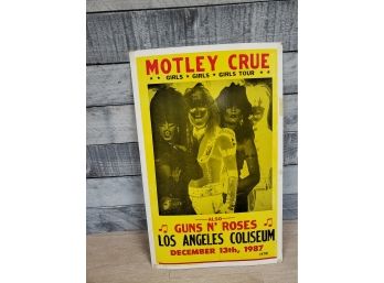 Motley Crue Girls Girls Girls Tour Sign