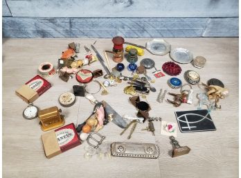 Vintage Trinkets And Knick-knacks Junk Drawer