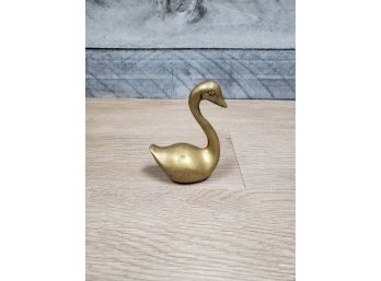 Solid Brass Swan