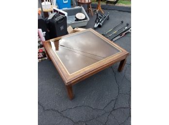 Wooden/glass Top Coffee Table