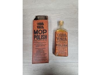 Antique Mop Polish Bottle Nos