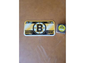 Bruins Plastic License Plate