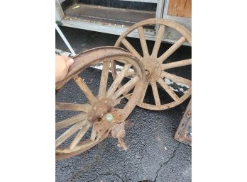 Vintage Wagon Wheels With Knuckles