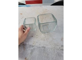 2 Glass Containers
