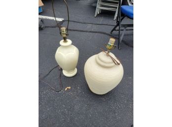 Clay & Porcelain Lamp Bottoms - No Shades
