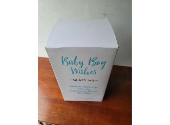 'baby Boy Wishes' Glass Jar - Baby Shower Gift