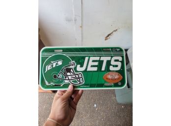 Jets Plastic License Plate
