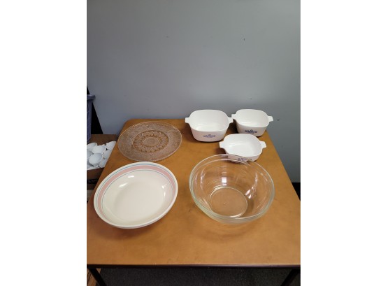 Bakeware /glassware Lot Corning Ware Ect.