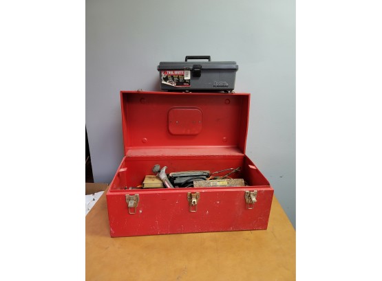 Vtg Red Toolbox W/contents