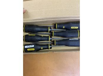 Lot Of 6 Brand New Stanley Screwdrivers