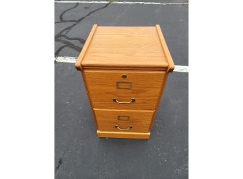 Vintage Wooden File Cabinet