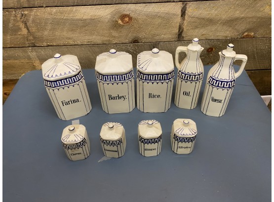 Vintage MCM Spice Canisters